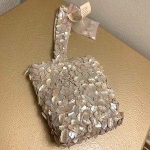 lovely Moyna shell chip wristlet bag